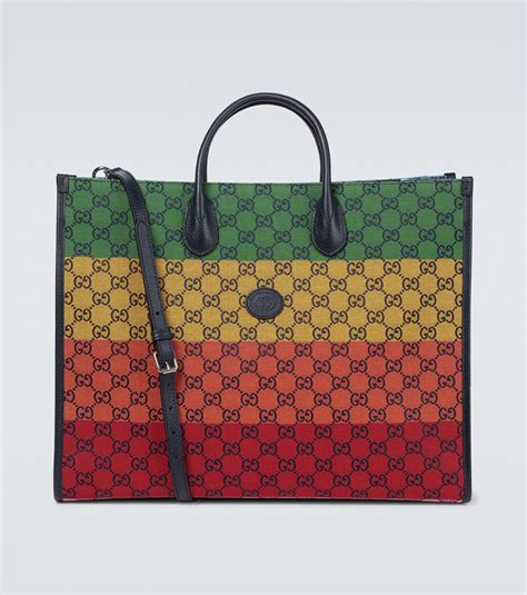 gucci multicolor tote bag